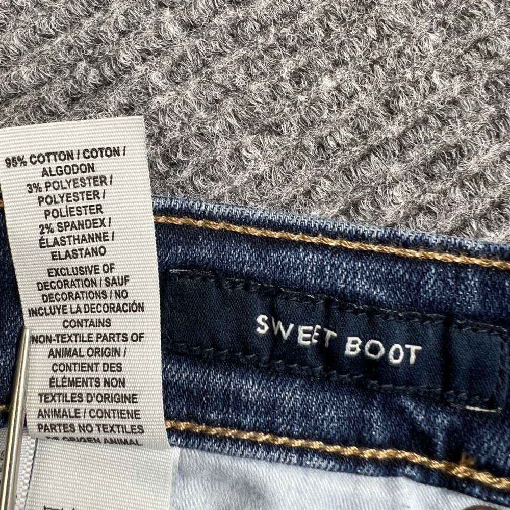Lucky Brand Sweet Boot Ankle Jeans Womens 8 29 Medium Wash Stretch Bootcut Denim